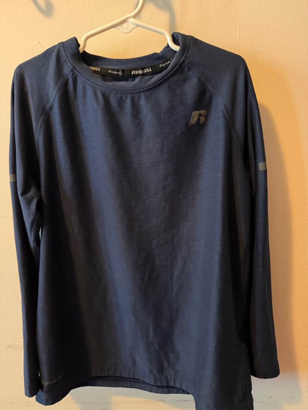 Russell Athletic dri-power Boy's Long-Sleeve Performance Shirt - Navy Medium (8)